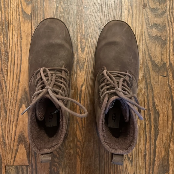 Men's UGG Brown Lace-Up Boots - Picture 4 of 5